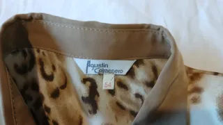 Blusa estampado leopardo. Vintage