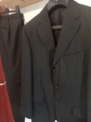 Traje de hombre Raya Negra