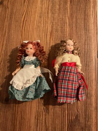 Bambole in porcellana vintage