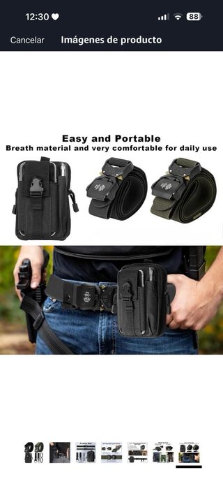 2 Cinture Tattiche e Borsa per Cellulare