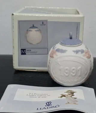 Bola Navidad Lladró 1991 Porcelana