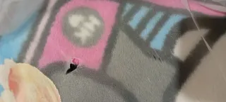 Tende con tulipani in chiffon