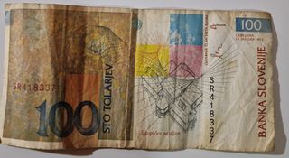 Banconota Slovena 100 Sto Tolarjev
