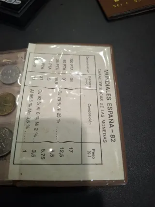 Mundial Futbol 1982 España Serie Numismatica