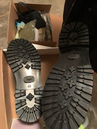 Anfibi in pelle marrone uomo