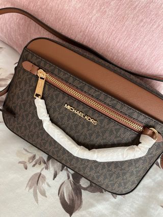 Bolso Michael Kors Marrón y Dorado