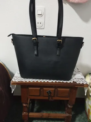 Bolso de mano negro mujer