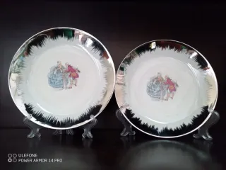 Coppia di piattini dessert