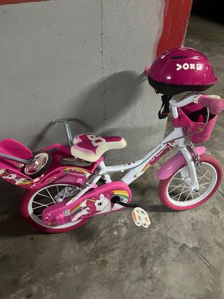 Bicicleta Infantil Unicornio Rosa