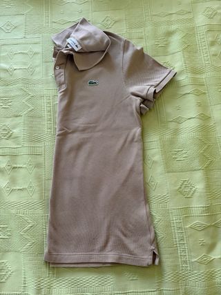 Polo Lacoste Beige Talla L Nuevo