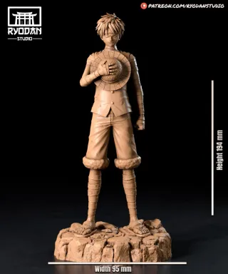 Figura Monkey D. Luffy - One Piece, kit de resina.