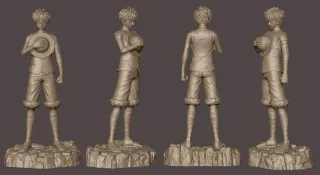 Figura Monkey D. Luffy - One Piece, kit de resina.