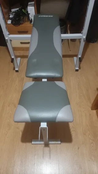 Banco de Fitness y Musculación, pesas