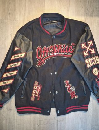 Chaqueta Varsity AC Milán x Off Whte