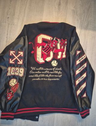 Chaqueta Varsity AC Milán x Off Whte