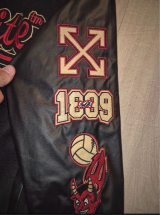 Chaqueta Varsity AC Milán x Off Whte