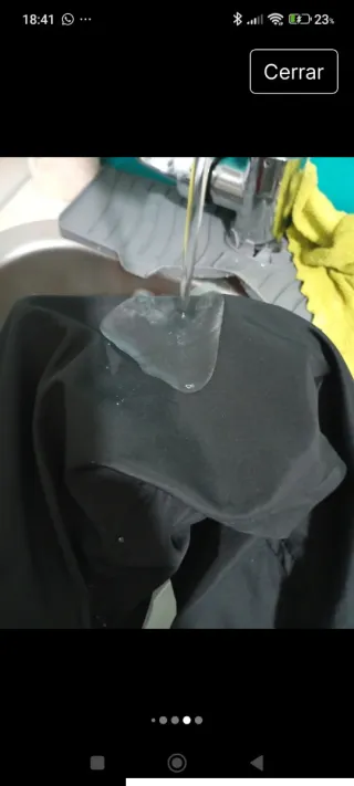 Chaqueta impermeable reversible, talla XL