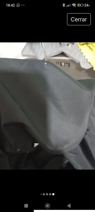 Chaqueta impermeable reversible, talla XL