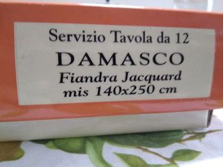 Tovaglia completa da 12 fiandra Made in Italy