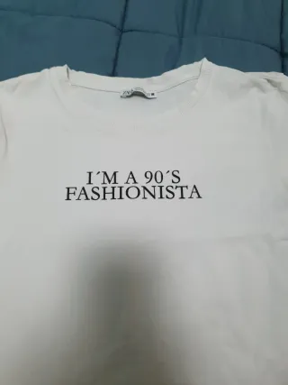 Camiseta Zara I'M A 90'S FASHIONISTA