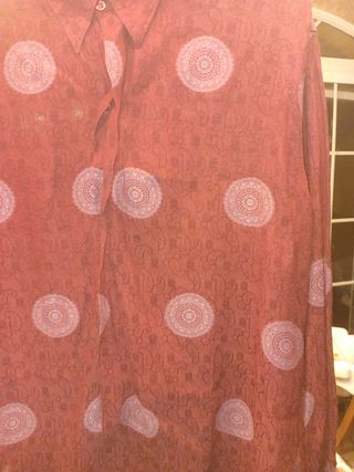 Camisa burdeos hombre