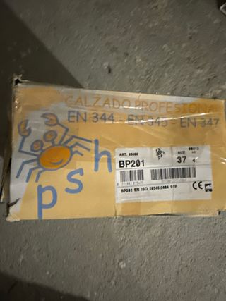 Calzado profesional negro.
