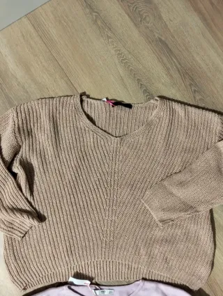 2 jerseys punto talla S corte amplio Uno Mango y u