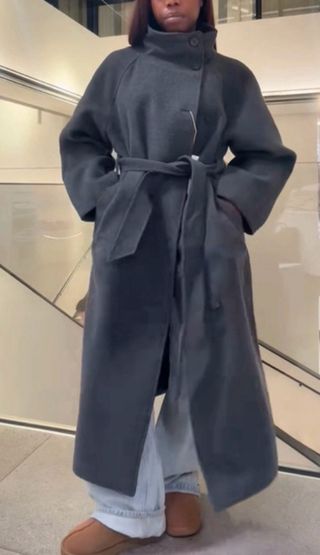 Abrigo largo Zara viral Talla M