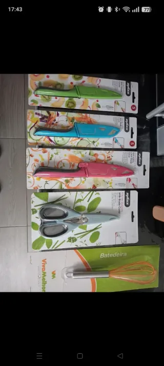 Conjunto de facas de cozinha novo