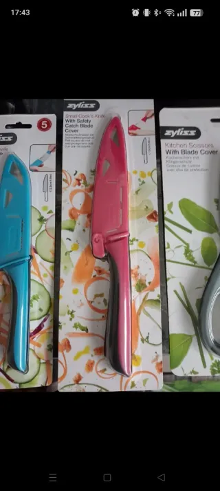 Conjunto de facas de cozinha novo