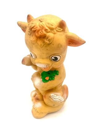 Capretta vintage Ledra gomma 22 cm – Made in Italy anni ‘60/‘70