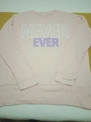 Sudadera mujer Never Ever rosa