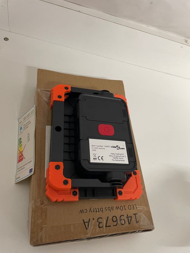 Foco LED Portátil ABS 10W Blanco Frío