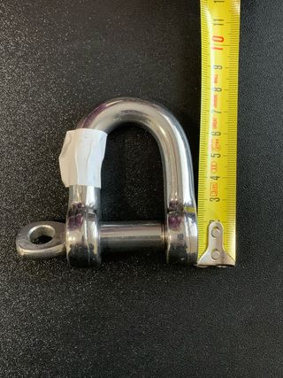 Grillete recto inox 15 mm