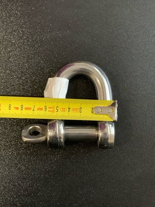 Grillete recto inox 15 mm