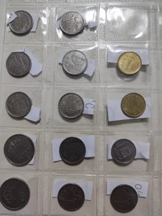 14 monete spagnole peseta