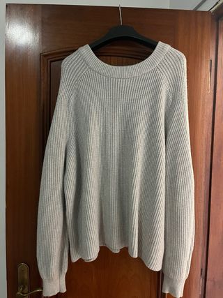 Pull&Bear Suéter Cinza Malha Confortável