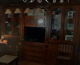 Estantería modular madera y cristal