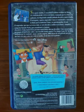 VHS El Emperador y sus Locuras Disney Español