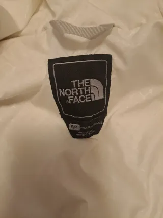 The North Face plumífero blanco con capucha mujer