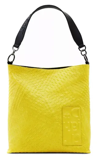 Borsa Desigual Donna Tracolla Giallo - Nero