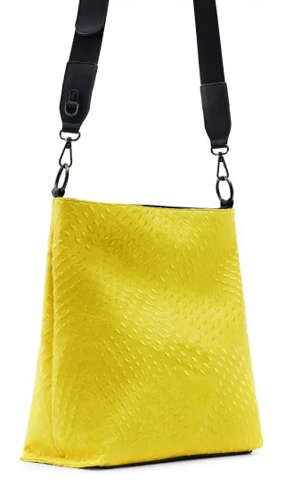 Borsa Desigual Donna Tracolla Giallo - Nero
