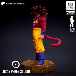 Figura Goku SSJ4, Dragon Ball Daima, kit de resina