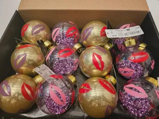 12 Bolas Navidad Pink Party Ed. Limitada