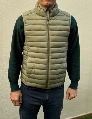 Chaleco acolchado verde oliva