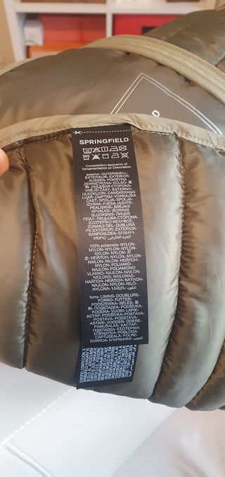 Chaleco acolchado verde oliva