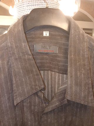 Camisa MLT Negra Rayas Hombre