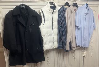 Lote Ropa Hombre: Chaqueta, Chaleco, Camisas