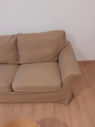 Sofá 2 plazas Ikea beige tela