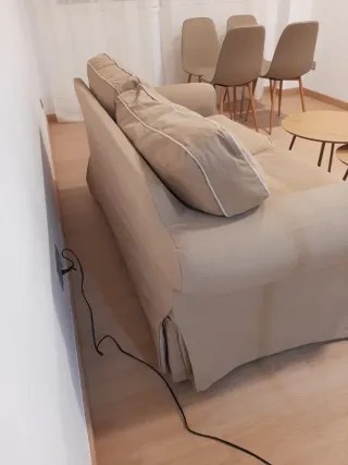 Sofá 2 plazas Ikea beige tela